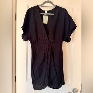H&M Black V-Neck Dress